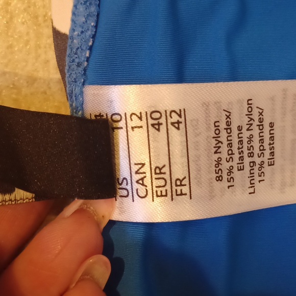 NWT Niptuck Swim Blue Floral Bikini Bottoms - Picture 5 of 8